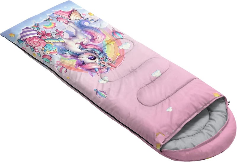 HOSIMA Dear Hunting Pattern Cold Weather Sleeping Bags for Kids Adults,Black Light Weight Waterproof Sleeping Bags for Outdoors Hiking. - Image 4